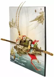 Панно из полистоуна "Сунь Укун - царь обезьян"