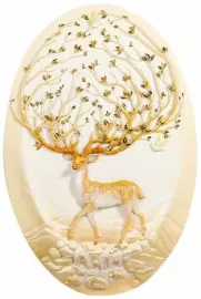 Панно декоративное "Сказочный олень" из полистоуна