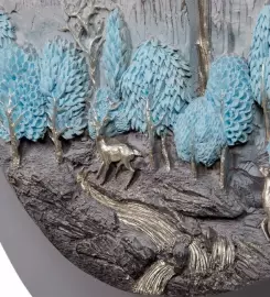 Панно декоративное  из полистоуна "Горный пейзаж"