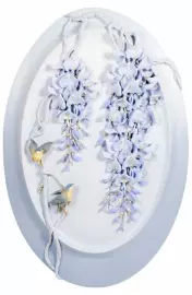 Панно декоративное "Глициния в цвету" из полистоуна