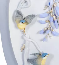 Панно декоративное "Глициния в цвету" из полистоуна