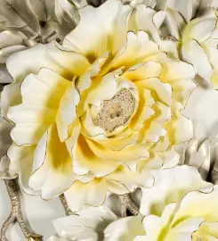 Панно декоративное "Лавандовые павлины" из полистоуна