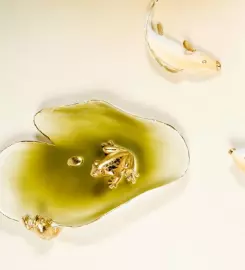 Панно декоративное "Цветы лотоса" из полистоуна