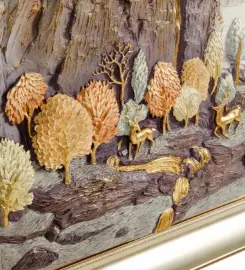 Панно декоративное "Затерянные горы" из полистоуна