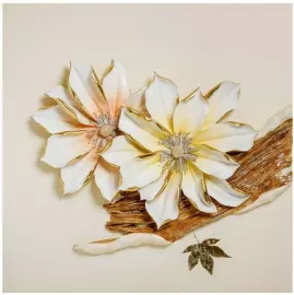 Триптих "Райские птицы" из полистоуна