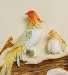 Триптих "Райские птицы" из полистоуна