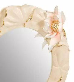 Зеркало "Сердце лотоса" из полистоуна