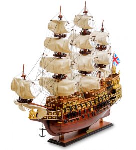 Модель британского линейного корабля 1637г. "Sovereign of the seas"