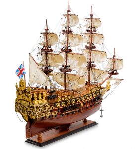Модель британского линейного корабля 1637г. "Sovereign of the seas"