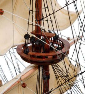 Модель британского линейного корабля 1637г. "Sovereign of the seas"