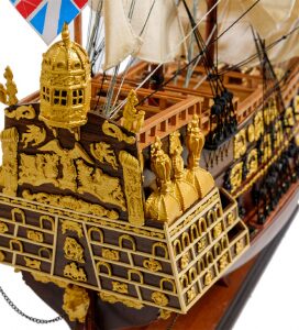 Модель британского линейного корабля 1637г. "Sovereign of the seas"
