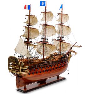 Модель французского линейного корабля 1668г. "Le Royal Louis"
