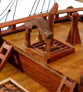 Модель российского линейного корабля 1712г. "Полтава"