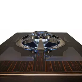 Морские часы "Atlantis Table Tempus Mobile" в столе из макассара