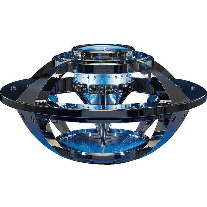Морские часы "Atlantis Table Tempus Mobile" в столе из макассара