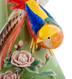 Ceramic vase "Golden Pheasant"