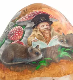 Фигурка "Гриб" (резной), дерево