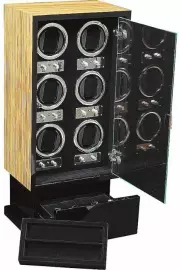 Шкатулка для подзавода часов "Majesty" зебрано