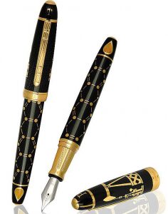 Fountain pen "Oil" gold