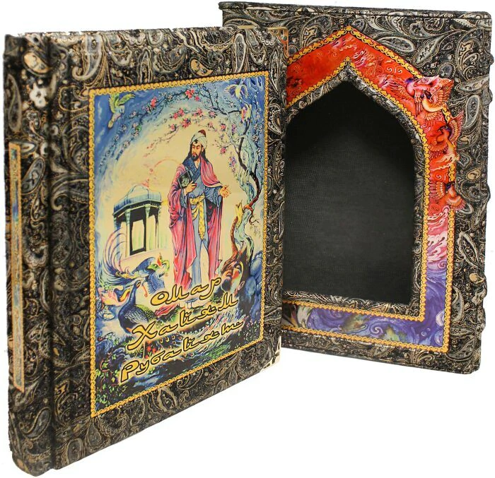 The leather-bound book "Omar Khayyam. Rubaiyat", Mark Vatagin (in a case)