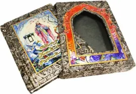 Книга в кожаном переплете "Омар Хайям. Рубайят" Марк Ватагин, в футляре Книга в кожаном переплете "Омар Хайям. Рубайят" Марк Ватагин, в футляре