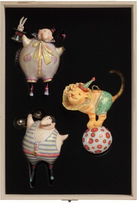 Набор из 3 ёлочных игрушек "Circus Collection"