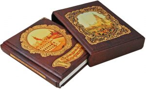 Leather-bound book "Old Moscow", Mikhail Pylyaev (in a case)