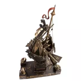 Масштабная модель корабля из мореного дуба "Венари"