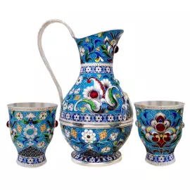 Набор для воды "Весенний" на 2 персоны, финифть