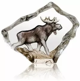 Скульптура "Лось" (миниатюра), коричневая