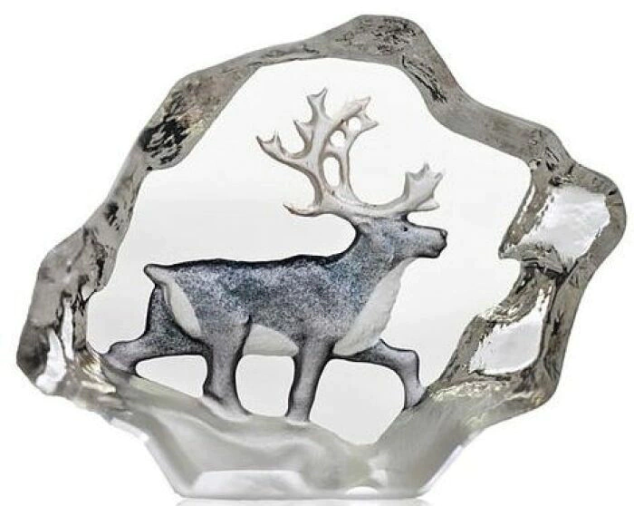 Sculpture "Reindeer" (miniature), gray