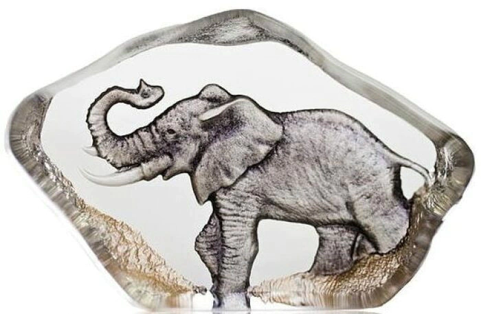 Sculpture "Elephant" (miniature), gray