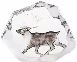 Скульптура "Северный олень", серая