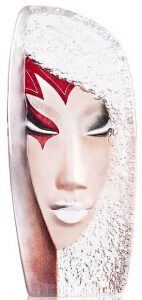 Sculpture "Mask of the Mystic", red