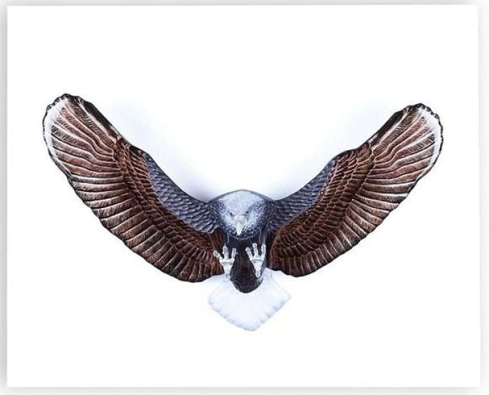Panel "Eagle", brown/white