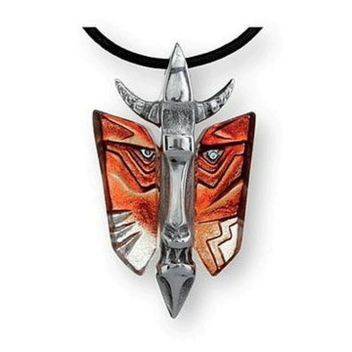 Mephistopheles pendant, red/orange