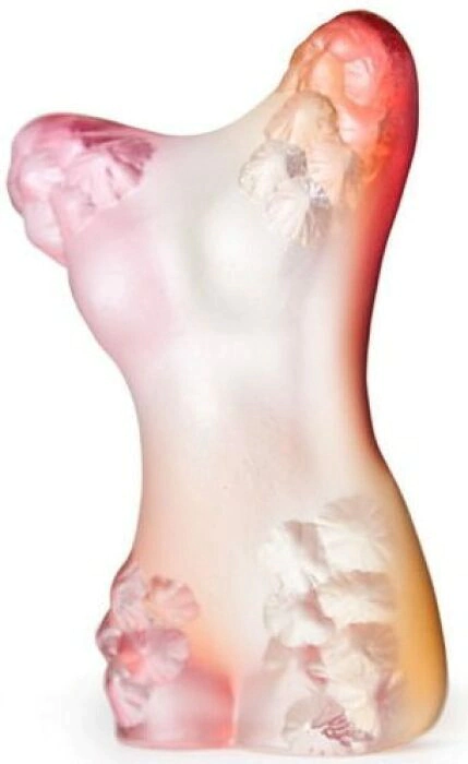 Crystal sculpture "Venus", pink