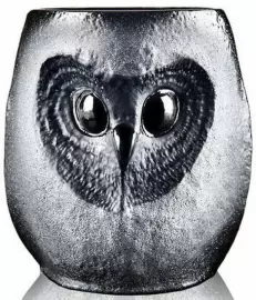 Стакан из чёрного хрусталя "Неясыть" на 1 персону, большой