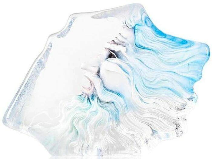 Sculpture "Poseidon Mask", blue