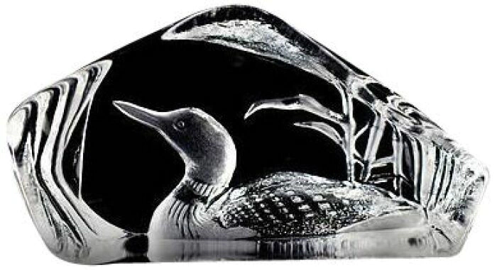 Transparent crystal sculpture "Gagara"