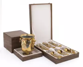 Набор для шампанского на 6 персон "Волшебство" с ведром для льда, Златоуст