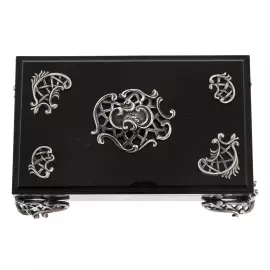 Шкатулка "Ажурная" нефрит