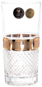 Set of "Ciaro Gold" water glasses for 6 persons