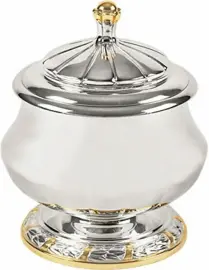 Икорница 0,1 л из набора «Государственный» с золочением Икорница 0,1 л из набора «Государственный» с золочением