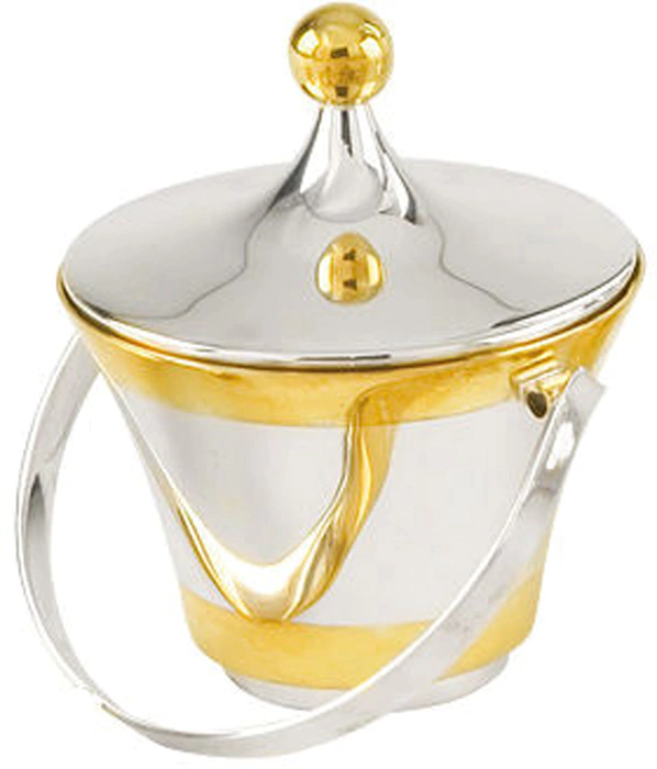 Sugar bowl with gilding of 0.22 l