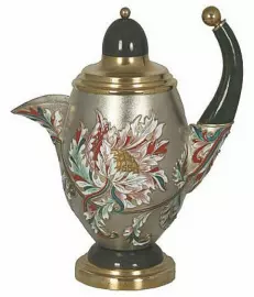 Кофейник "Аромат утра" (серебро, эмаль)