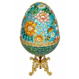 Яйцо-шкатулка "Цветы"
