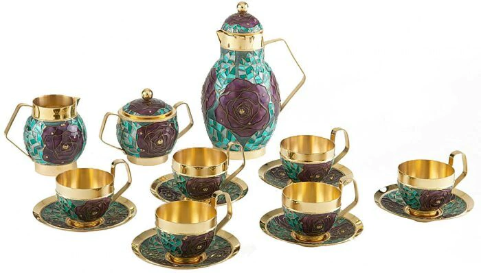 Кофейный сервиз "Роза" на 6 персон