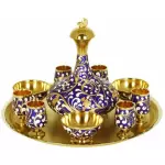 Silver "Goldfish" liqueur set