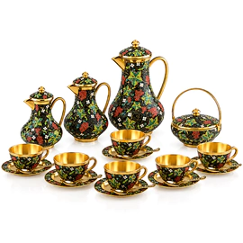 Кофейный сервиз "Виноград" на 6 персон